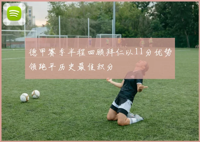 德甲赛季半程回顾拜仁以11分优势领跑平历史最佳积分